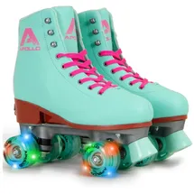 Apollo Rollschuhe Kinder " Classic Roller Retro " in Lagoon LED | Gr.: 35-38