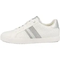 GEOX BLOMIEE F Sneaker, White/Silver, 38 EU