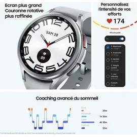 Samsung Galaxy Watch6 Classic Silver 43 mm BT Sport Band Silver S/M