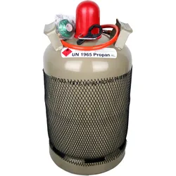11 kg Propangasflasche Regler Set Gasflasche Stahlflasche Grau Eigentumsflasche ...
