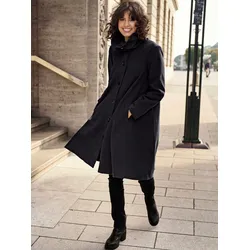 Kurzmantel INSPIRATIONEN, Damen, Gr. 48, schwarz, 100% Polyester, Mäntel