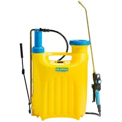 GLORIA Hobby 1800, Rucksack-Gartenspritzer, 18 l, 23,3 l, Blau, Gelb, Kunststoff