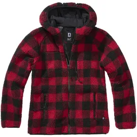 Brandit Textil Teddy Jacke Red / Black XL