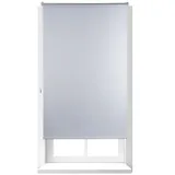 Relaxdays 2x Thermo Verdunklungsrollo 100x160 weiß Weiß,Silber