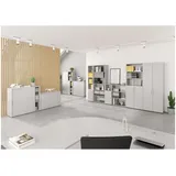 bümö smart Aktenschrank 80 x 42 x 215,6 cm grau