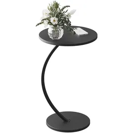 Vicco Beistelltisch Alvio, Schwarz, 40 x 60 cm, als Ablagefläche für Wohnzimmer oder Schlafzimmer einsetzbar