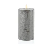 MARELIDA LED Kerze LINA 15 cm 7 cm silber