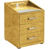 MID.YOU Nachtschrank MOON 47 x 61 x 46 cm Gelb/Gold