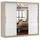 fabryka mebli idźczak Schwebetürenschrank 250 x 218 x 61 cm Braun/Weiß