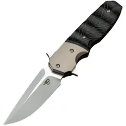 Bestech FREEFALL S35VN, Stonewash+Flat satin, Titanium+Black Green G10, Bronze BT2007A