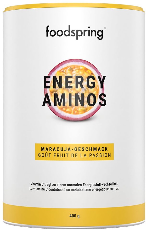foodspring® Energy Aminos Fruit de passion 400 g Poudre