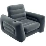 Intex Sessel Ausziehbar 117x224x66 cm Dunkelgrau