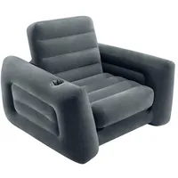 Intex Aufblasbarer Sessel Ausziehbar 2-Sitzer Dunkelgrau
