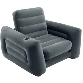 Intex Sessel Ausziehbar 117x224x66 cm Dunkelgrau