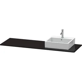 Duravit Konsole XSquare 160x55x1,6cm, m 1 AS, Beck. re, sw hgl
