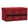 vidaXL Sitzbank Faltbar Weinrot 76 x 38 x 38 cm
