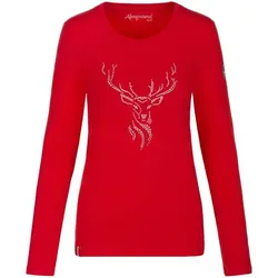 ALMGWAND 1928 Damen Shirt DREILÄNDERALM, Rot, S