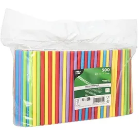 Papstar Cocktail Trinkhalme 500 St. 15 cm Schwarz