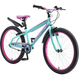 Bikestar Urban Jungle 24" türkis/pink Handbremsen