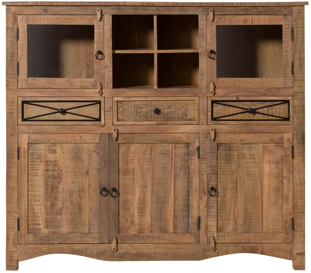 Highboard Akazie 160x40x140 natur versiegelt NATURE OF SPIRIT #339