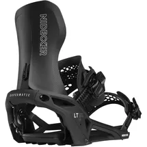 NIDECKER LT Supermatic Snowboard Bindungen – Automatische Dual-Entry Bindung mit Fersenpedal & Universal Fit - M - Black
