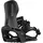 NIDECKER LT Supermatic Snowboard Bindungen – Automatische Dual-Entry Bindung mit Fersenpedal & Universal Fit - M - Black