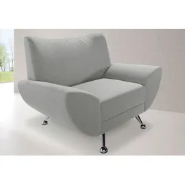 Home Affaire Sessel HOME AFFAIRE "Saltare elegant und komfortabel, toller Designfuß", grau, B:112cm H:78cm T:82cm, Luxus-Microfaser ALCAZAR (100% Polyester);Feinstruktur (100% Polyester);Kunstleder SOFTLUX, Sessel, Sessel