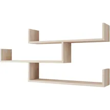 Mirjan24 Wandregal 119 x 18 x 55 cm Beige
