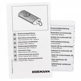 Hörmann Handsender HSE 4 BS 4Befehl, Farbe schwarz für Garagentorantriebe