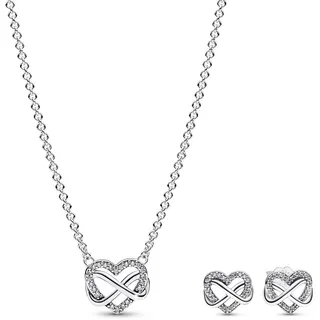 Pandora Damen-Geschenkset Funkelndes Unendlichkeits-Herz