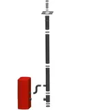 Universelles vertikales Innenkit (Dachauslass) Pelletofen Anschluss hinten