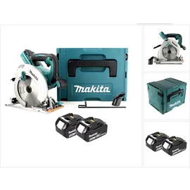 Makita DHS 710 TJ 36V Akku Li-Ion Handkreissäge 190 mm + 2x Akku 5,0Ah + Makpac