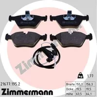 ZIMMERMANN Bremsbelagsatz, Scheibenbremse