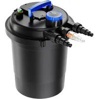 Wiltec CPF-250 Druckteichfilter 10.000 l/h / 11 W UVC Einheit, 11W für Teiche bis Liter,