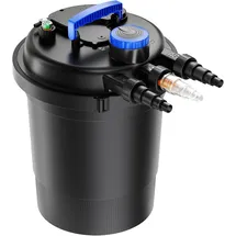 Wiltec CPF-250 Druckteichfilter 10.000 l/h / 11 W UVC Einheit, 11W für Teiche bis Liter,