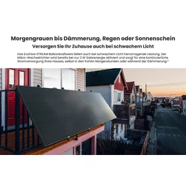 EcoFlow Balkonkraftwerk Bifazial 800 W inkl. 800 W EcoFlow Wechselrichter