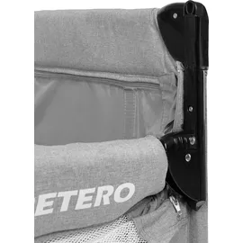 Caretero ESTI Reisebett mit Abklappbarer Seite, Grau