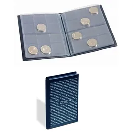 Leuchtturm Taschenalbum für 96 Münzen, blau