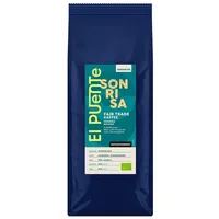 El Puente Kaffee Sonrisa - Bio-Kaffee gemahlen 500 g entkoffeiniert, Fair Trade, Bio, Handmade