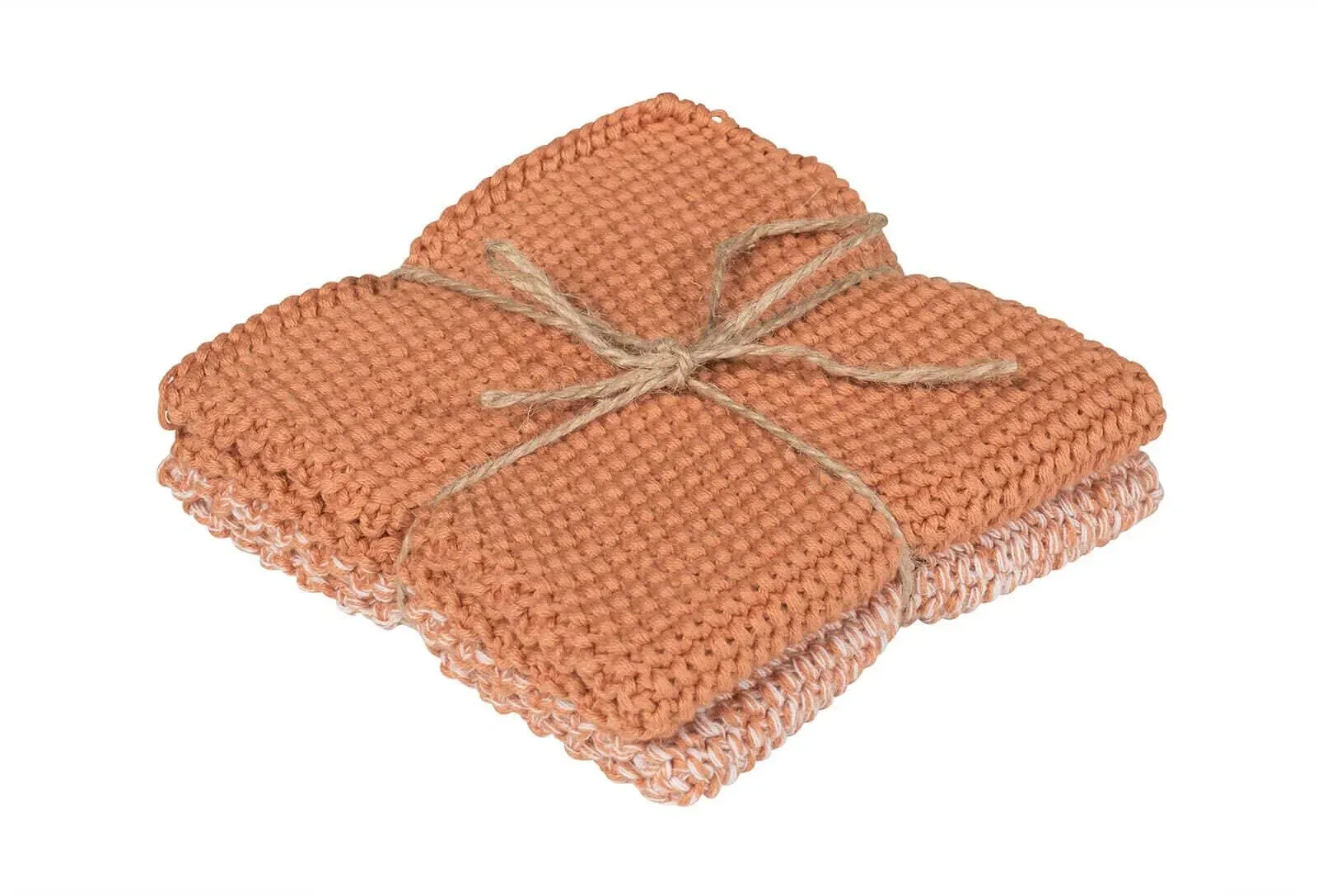 Pichler 2er Pack Baumwoll Spültücher Lola 2x 27x27 cm | peach - orange