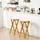 Costway Barhocker klappbar 28 x 70 x 36 cm Beige