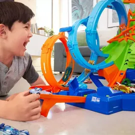 Hot Wheels Action 4 Loopings Crash Gefahr