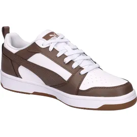 Puma Rebound V6 Low Puma White/Flat Bronze/Gum 45