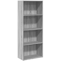 vidaXL Bücherregal 60 x 30 x 152 cm Grau