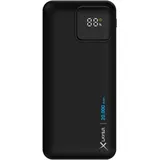 Xlayer Powerbank PD 20W 20.000 mAh mit zwei integrierten Kabeln Black