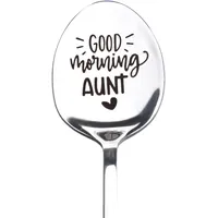 Löffel für Tante, Tante, Geburtstag, Weihnachten, Geschenke für Tante, Tee, Kaffee, Liebhaber, Geschenke für Frauen, Tante, Geburtstagsgeschenk für Tante, Geschenk von Nichte, Neffe, Tante, Löffel