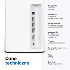 Linksys Velop MX12600 Tri-Band Mesh-WiFi 6-System 3 St.