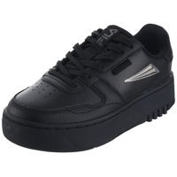 Fila Damen FXVENTUNO Platform wmn Sneaker, Black Silver, 37