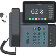 GEQUDIO High-End IP Telefon GZ-8 mit Netzteil mit Touchdispl,
