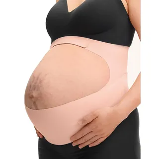 Momcozy Schwangerschafts-Bauchband mit Ergonest-Stütze – Unsichtbar & Atmungsaktiv für Rücken, Bauch und Taille